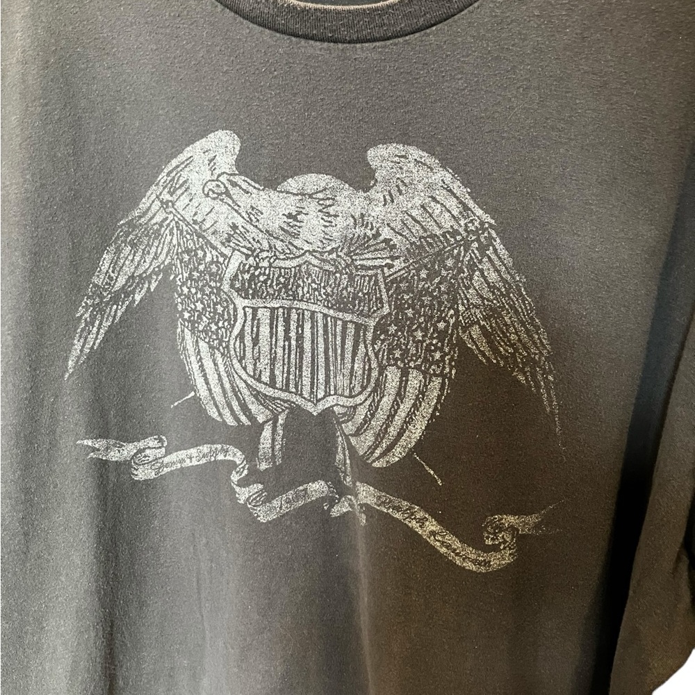 Ralph Lauren Shirt Gray Denim & Supply Eagle Outdoor Size 2x Vintage - Picture 3 of 5